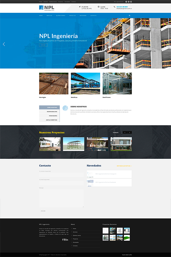Diseño Web Ingenieria Civil